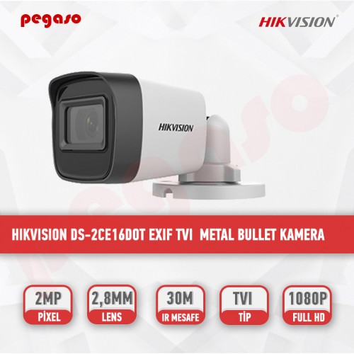 HIKVISION DS-2CE16DOT EXIF TVI 2.8 MM METAL BULLET KAMERA