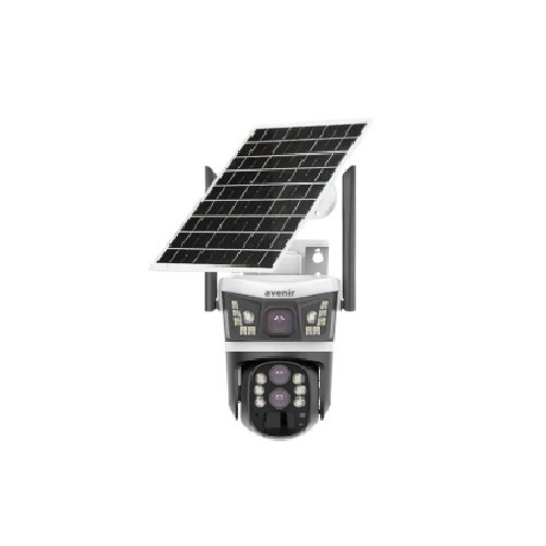  AVENİR AV-S432 4MP 10X OPTİK ZOOM 2 KAMERALI SOLAR GÜNEŞ ENERJİLİ PTZ 4G SİM KARTLI SESLİ ALARMLI KAMERA