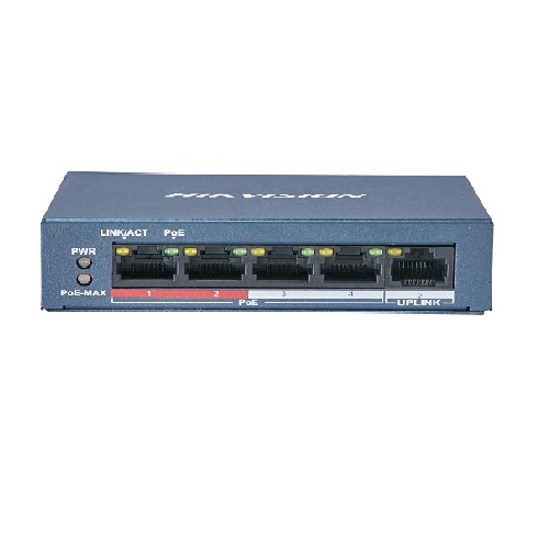 HIKVISION DS-3E0105P-E/M(B) 4FE PoE Port (35W),1FE Uplink Switch